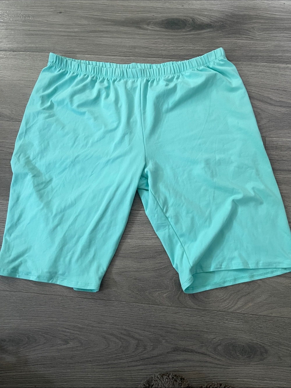 High-Waist Women’s Bike Shorts in Aqua